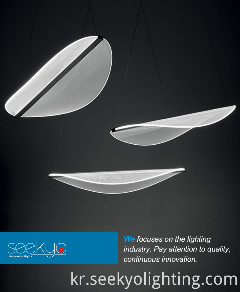 The Leaf Shape Acrylic Light Guide LED Pendant Light is a modern and stylish lighting fixture that features a unique leaf-shaped design.